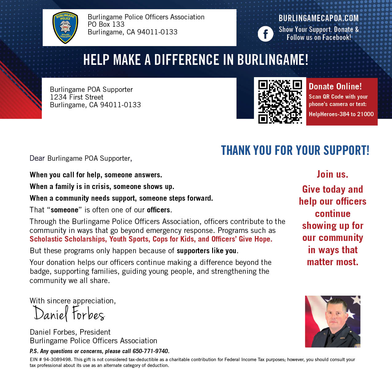 Donation Letter